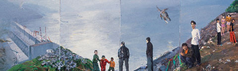 张兰收藏品刘小东《三峡新移民》2200万元人民币