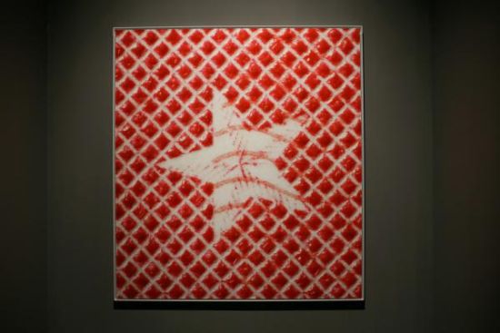 顾长卫展出的艺术作品。