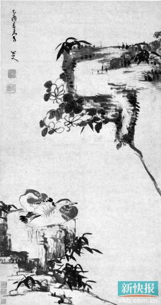 八大山人《竹石鸳鸯》雅昌供图