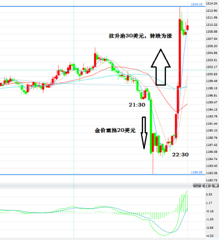 新年黄金也疯狂 大跌20美元后急升30美元