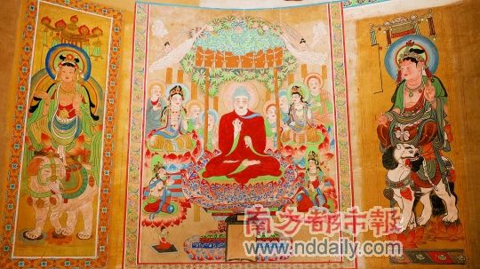 1号窟用来放大复原流失海外的敦煌艺术珍品。