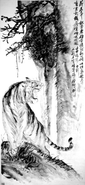个?画虎：追求虎的写意
