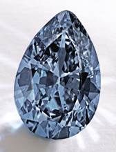 一枚鲜彩蓝钻拍出3264万美元 刷新纪录