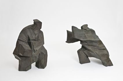 朱铭 太极对打铜雕 1991年作 估价200万至300万港币