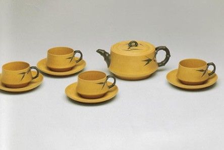 何道洪作品“九头仿竹茶具”