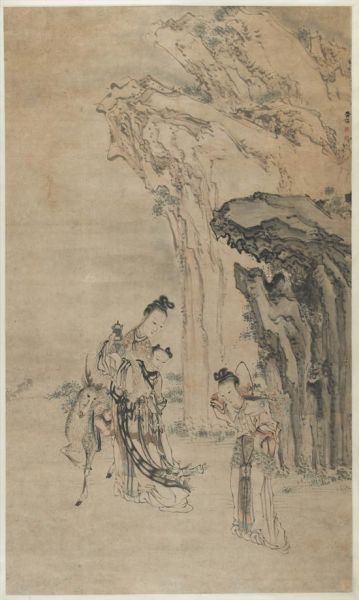 黄慎（1687-1768）《麻姑进爵图》