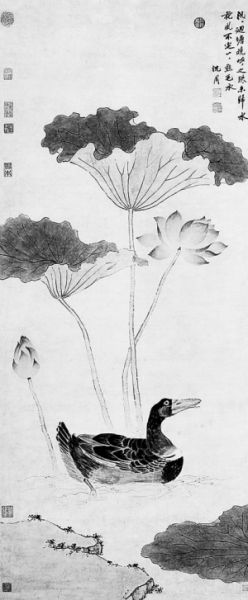 清内府旧藏沈周画作 《莲塘浴凫图》将上拍(图)