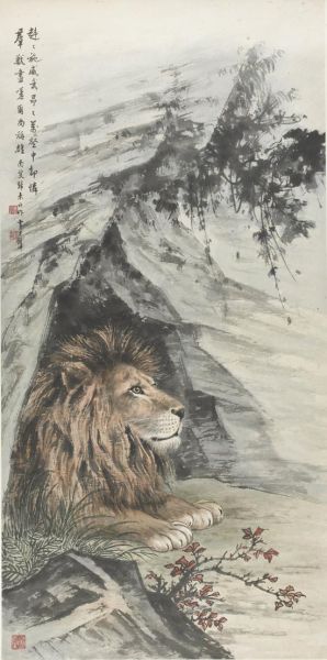 海外珍藏黄君璧巨幅《雄狮》现身匡时春拍(图)