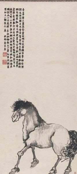 金农的《大宛良驹》