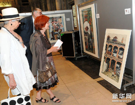 李守白绘画剪纸展在维也纳举行