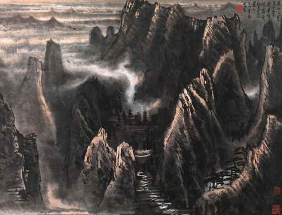 李可染《黄山烟霞》2357.5万成交