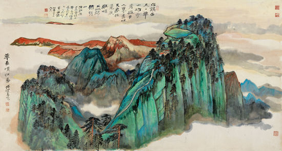 何海霞《华岳清秋》575万成交