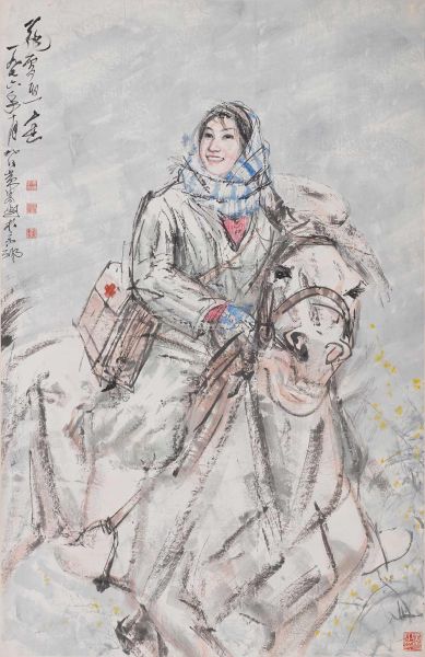 黄胄《飞雪迎春》欣赏