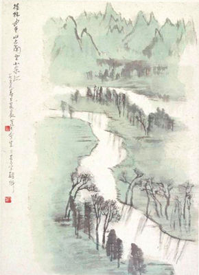 北京画院展出李可染写生精品