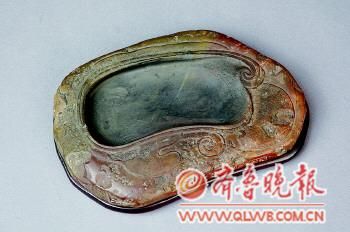 清高凤翰刻铭天鹅砚