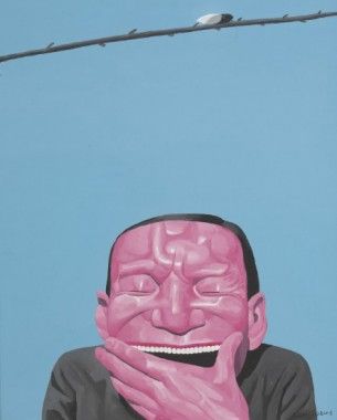 岳敏君在拍卖场上深受收藏家青睐