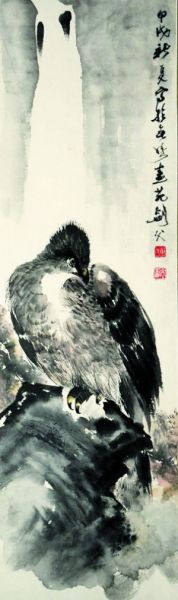 高剑父《秋鹰图》