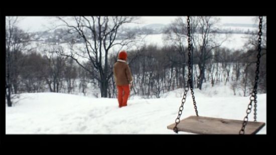 《飞向太空》剧照 ( 仿 老彼得`伯鲁盖尔《雪中猎人》)