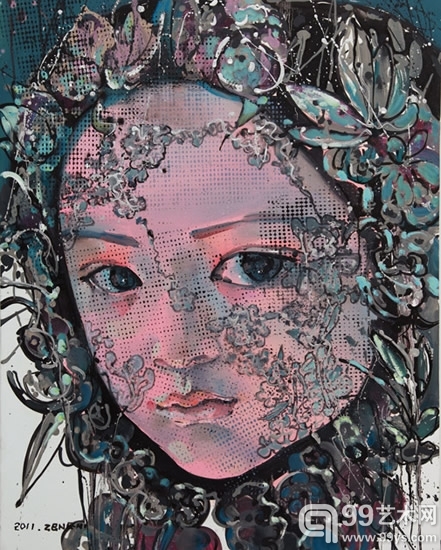 曾妮 迷迭香2 100×80cm 布面油画 2011年