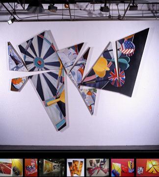 图为艺术家陈文波ipad作品图片展示界面