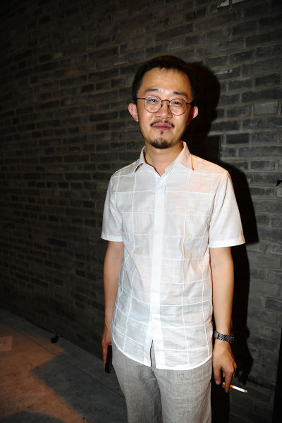 策展人刘礼宾在展览现场