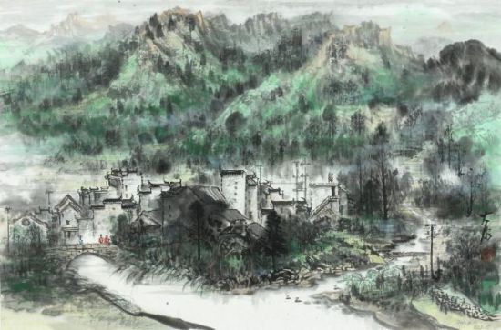 顾大明青绿山水画艺术展开展