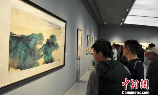 93幅张大千精品画作亮相济南(组图)