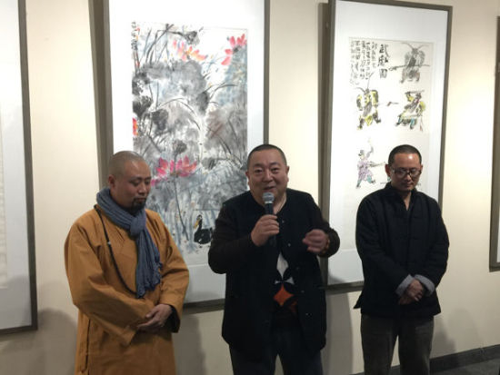 董浩画僧演旭白岩峰书画新作展在京举办