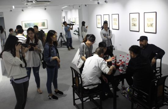 “招隐：中国当代水墨学术邀请展”开幕式现场 