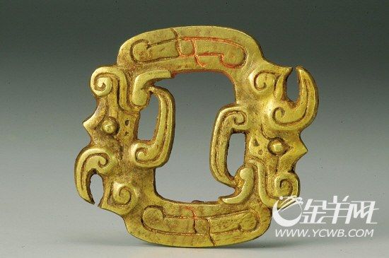 芮桓公金龙方环，全国仅见这一枚。.jpg