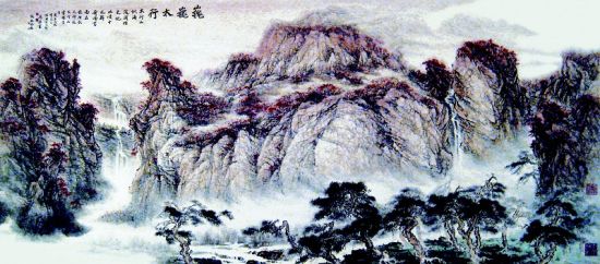 闫禹铭山水作品鉴赏(图)