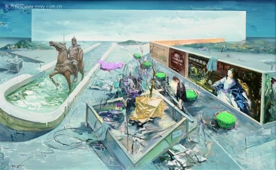 李昌龙，Don＇;t+Press，160x100cm，布面油画，2011