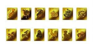 工行独家代销首轮十二生肖金邮票