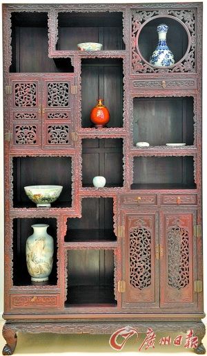 精美的红木家私。