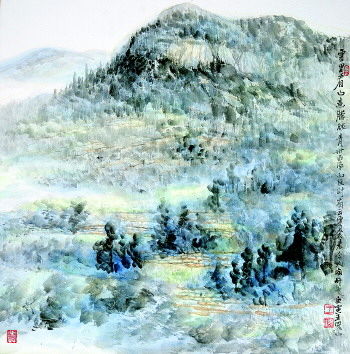 著名山水画家王界山作品赏析