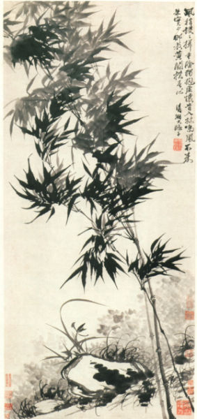 石涛巨迹《兰竹当风》赏析