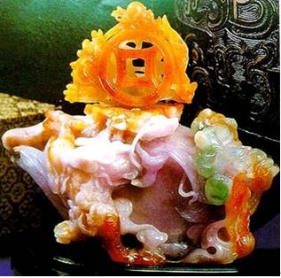 福禄寿翡翠摆件