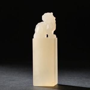 《古兽方章》荔枝洞石 9.7×2.8×2.8cm