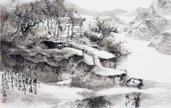 臻性致逸顾逸画展在苏州龙宝斋举行