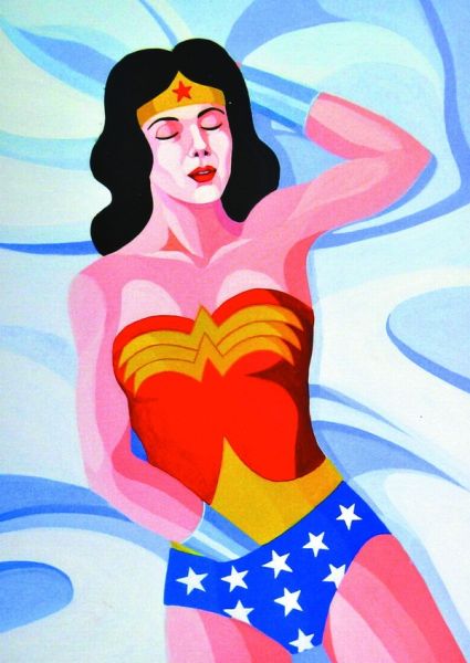 艺术家的作品恶搞了众多大牌明星和动漫形象。 