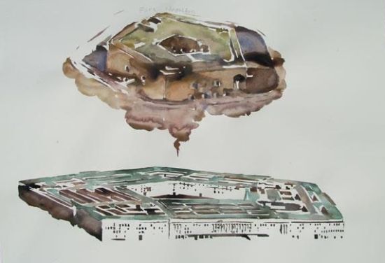 泰康15周年藏品展作品：黄永?《五边形计划》