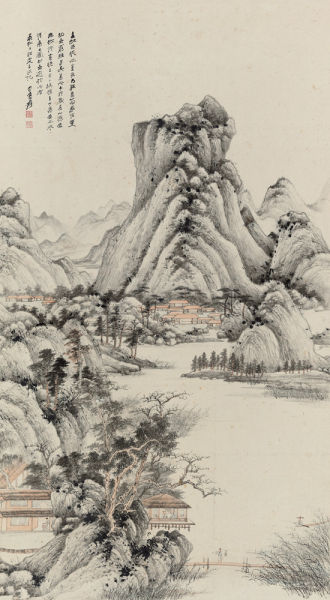 张大千《夏山隐居图》1035万成交