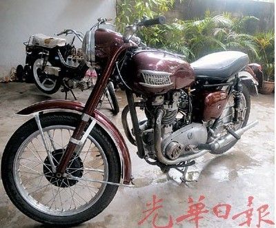 大马华裔热衷古董摩托车：耗时6年维修变废为宝