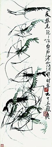 齐白石《九虾图》拍出100万：曾被赠送江友樵
