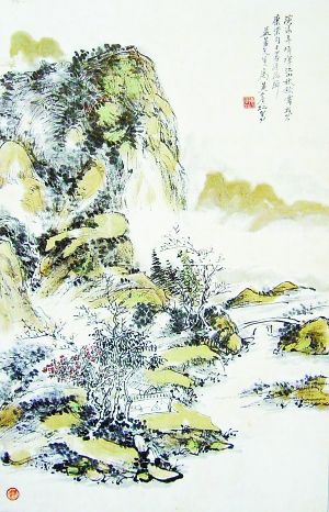 黄宾虹《秋山晴晖》赏析：入蜀方知雨意浓