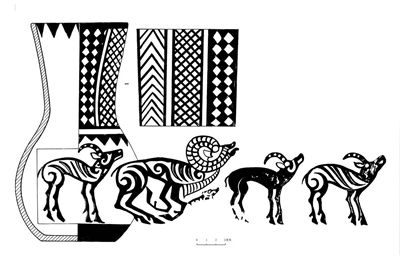 彩陶文化 几何图片