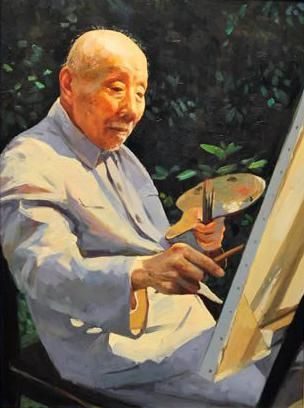 李醉油画《颜文?》